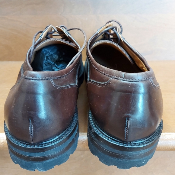 Fabiano Ricci brown leather oxford Derby shoes - Picture 5 of 11